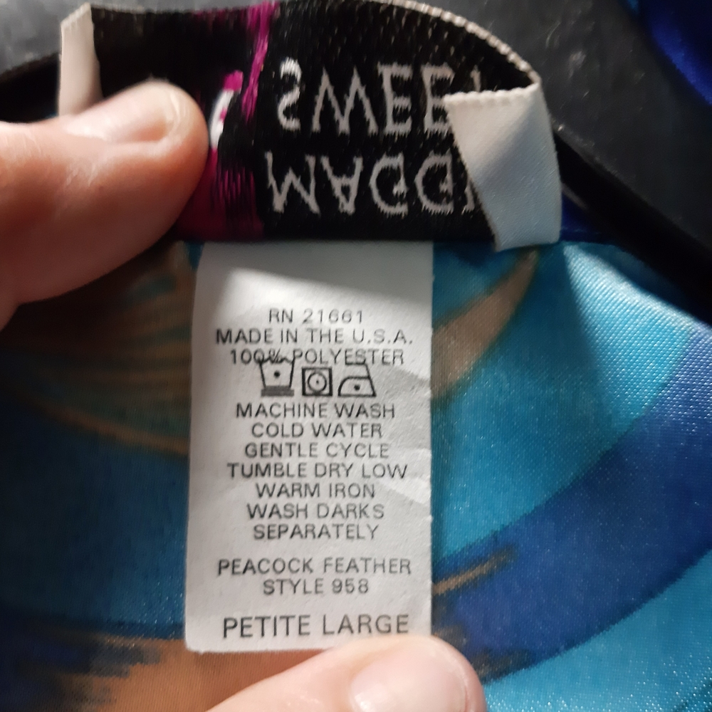 Women's Blue Feather Patterned Jacket - image 3